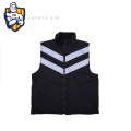CE EN20471 polyester safety jacket, 300D black water proof fabric and Zip Fasten,PMS colour fabric and logo can be customized